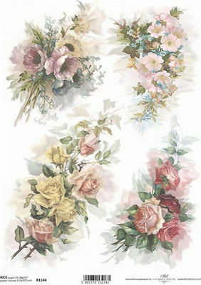 ITD Collection Decoupage Rice Paper Ριζόχαρτο "Bouquet" 21x29εκ. 40gr 1pcs