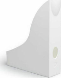 Durable Plastic Magazine File White