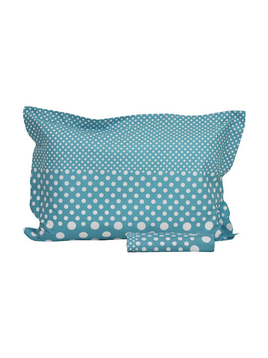 Anna Riska Βρεφική Παπλωματοθήκη Mix & Match 36 Τιρκουάζ 120x165εκ.