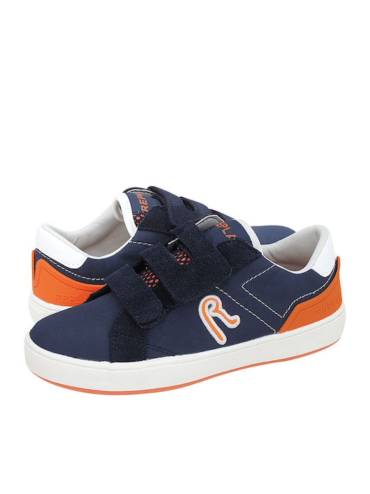 Kids Sneakers with Scratch Navy Blue