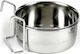 Happypet Edelstahl Schalen Futter & Wasser für Hund & Katze 150ml in Silber Farbe