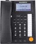 RAINBOW KX-T883 CID Ενσύρματο Τηλέφωνο Γραφείου Μαύρο