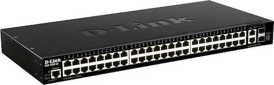 D-Link DGS-1520-52 v1 Verwaltet L3 Switch mit 48 Ports Gigabit (1Gbps) Ethernet und 2 SFP Ports