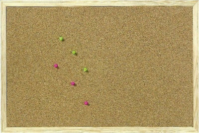 Describo Cork Notice Board 60x90cm με Ξύλινο Πλαίσιο 60x90cm