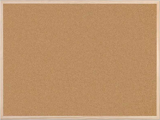 Typotrust Kork Pinnwand mit Holzrahmen 60x90cm