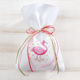 Christening Favor in Pouch Flamingo made of Fabric 30pcs