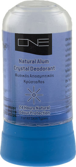 ONE Cosmetics Natural Deodorant Crystal Natural Alum 24h Deodorant Crystal 24h Stick 80g