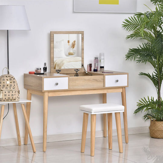 Bedroom Makeup Dressing Table Wooden 100x45x118cm Bedroom Makeup Dressing Table Wooden 100x45x118cm