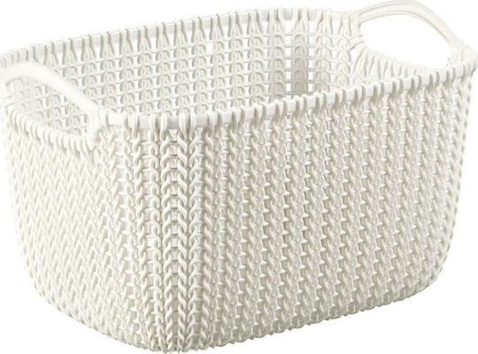 Curver Knit Καλάθι Αποθήκευσης Πλαστικό Μπεζ 8lt