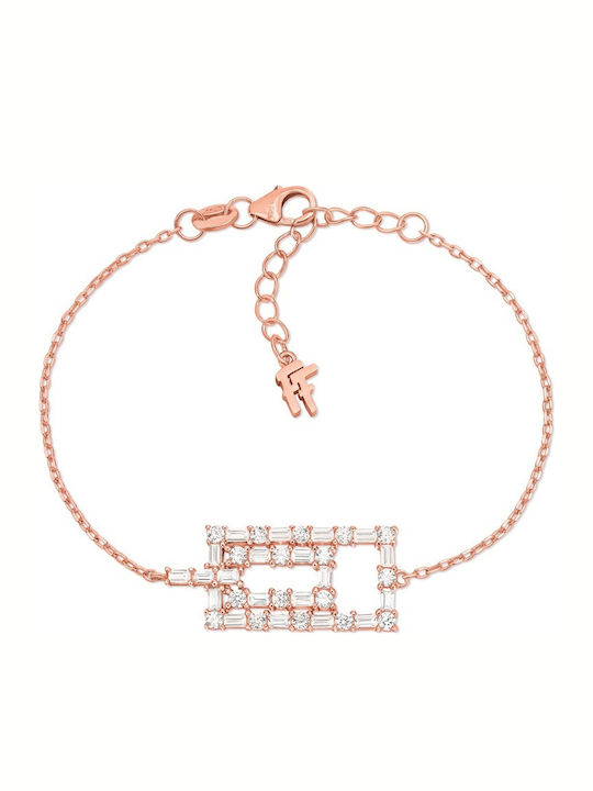 Folli Follie Women's Silver Chain Bracelet Gold...