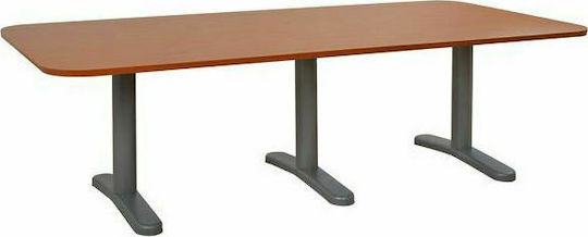 Τραπέζι Συνεδριάσεων 240x120x75εκ. Γκρι / Κερασί Τραπέζι Συνεδριάσεων 240x120x75εκ. Γκρι / Κερασί