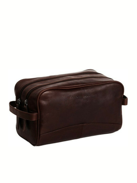 The Chesterfield Brand Herren Necessaire Stacey in Braun Farbe 29cm