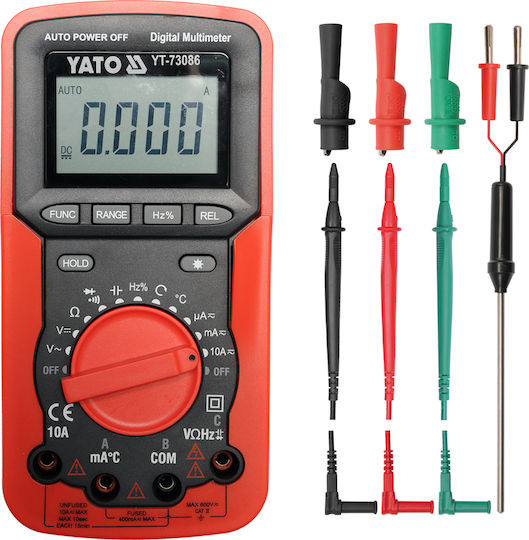 Yato YT-73086 Digital Multimeter with Measurement AC / DC / Resistor / Capacity / Temperature YT-73086