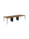 Meeting Table Wooden Honey Oak / Grey with Metal Legs 360x140x75cm