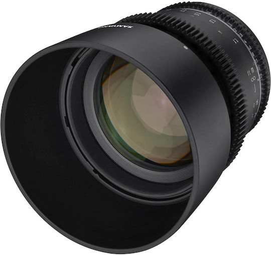 Samyang Voller Rahmen Kameraobjektiv 85mm T1.5 VDSLR MK2 Cine Teleobjektiv für Canon EF Mount Black