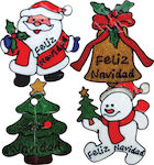 Christmas Stickers with Santa Claus , Tree , Bell and Snowman 15x15x20cm