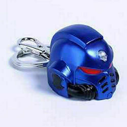 Semic Schlüsselanhänger Blau Primaris Space Marine Ultra Marines Helm Metallisch