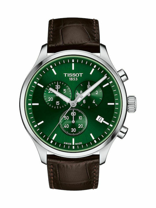 Tissot Chrono XL Classic Men's Watch 45mm Battery Chronograph With Brown Leather Strap