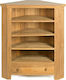 Corner Bookcase Brown 72x36x80cm