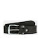 Timberland Men's Leather Wide Belt Black