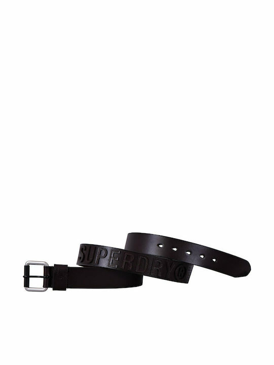 Vermont Leather Belt Ανδρική Ζώνη Δερμάτινη Dark Brown