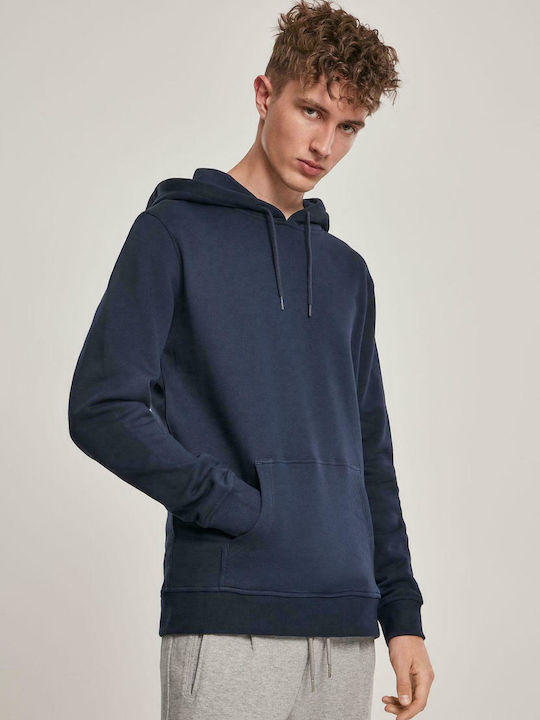 Urban Classics TB3086 Men's Sweatshirt with Hood and Pockets Midnight Navy