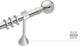 Demo Systems Metallisch Vorhangstange Olympos Sconto Einfach Φ25mm 200cm Nickel Matte
