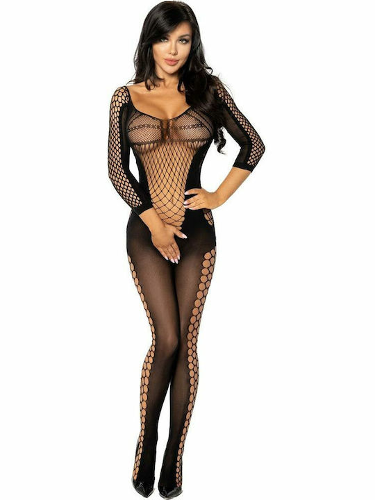 Beauty Night Lucelia Bodystocking Ολόσωμο Καλσόν Black