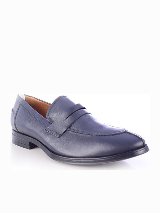 Geox Rezzonico Δερμάτινα Ανδρικά Loafers σε Μπλ...