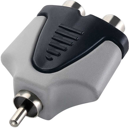 Soundsation Конвертор RCA мъжки към RCA 2x женски Сив 1 брой WM-A310