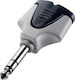 Soundsation Μετατροπέας 6.3mm male σε 3.5mm 2x female Γκρι 1τμχ WM-A340