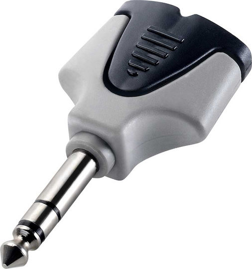 Soundsation Μετατροπέας 6.3mm male σε 3.5mm 2x female Γκρι 1τμχ WM-A340