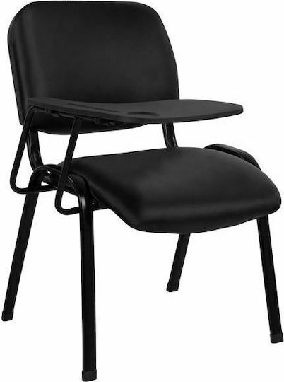 Freebox Black Classroom Chair with Tablet Arm 54x59x78cm