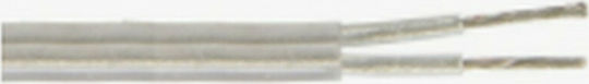 VK Lighting VK/H03VV-F/2X75/TR Захранващ Кабел с Диаметър 2x0.75mm² Прозрачен 1m Гъвкав