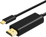 Crystal Logic Kabel HDMI-Stecker - USB-C-Stecker 1.8m Schwarz