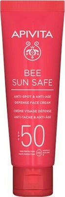 Apivita Bee Sun Safe Anti-Spot & Anti-Age Wasserfest Sonnenschutz Creme Für das Gesicht SPF50 50ml