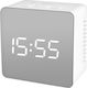 SPM Tabletop Digital Clock with Alarm White 10112