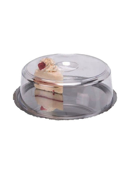 Viosarp Cake Stand Inox with Cover Silver