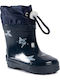 Kids Wellies Boots with Stars Navy Blue