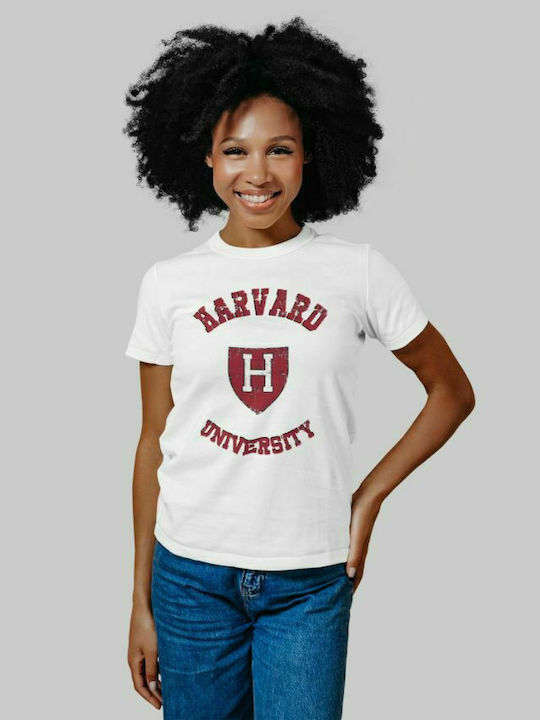 Harvard W T-Shirt (Replica) - WHITE