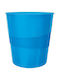 Leitz Wow Office Plastic Waste Bin 15lt Blue