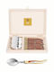 Claude Dozorme Laguiole Spoon Set Coffee / Tea Stainless Brown 6pcs