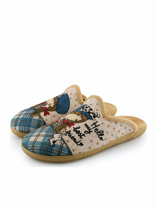 A23231 Medies Women's Winter Slippers Blue