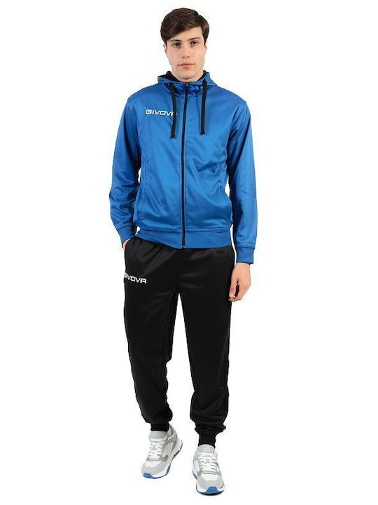 Tuta Sorrento Roy Football Tracksuit Glossy Navy Blue