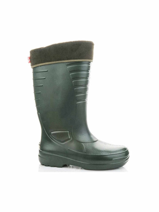 Ergo Lemigo Grenlander Safety Knee Wellies with Fur Green 7802-830