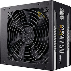 CoolerMaster MWE 750 Bronze rev. 2.0 750W Black Computer Power Supply Full Wired 80 Plus Bronze