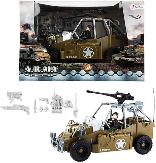 Toi-Toys Военно Бойно Машина С Оръжия И Военен Количка Военна За 3+ Години