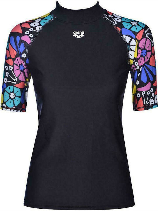 Arena Γυναικεία Κοντομάνικη Αντηλιακή Μπλούζα Πολύχρωμη