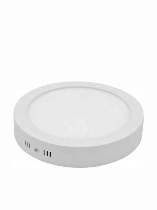 Optonica Round Outdoor LED Panel 18W with Warm White Light 22x22cm