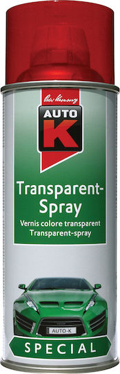 Auto K Spray auto Vopsea Auto Roșu Transparent Decorativ pentru Faruri Roșu 400ml